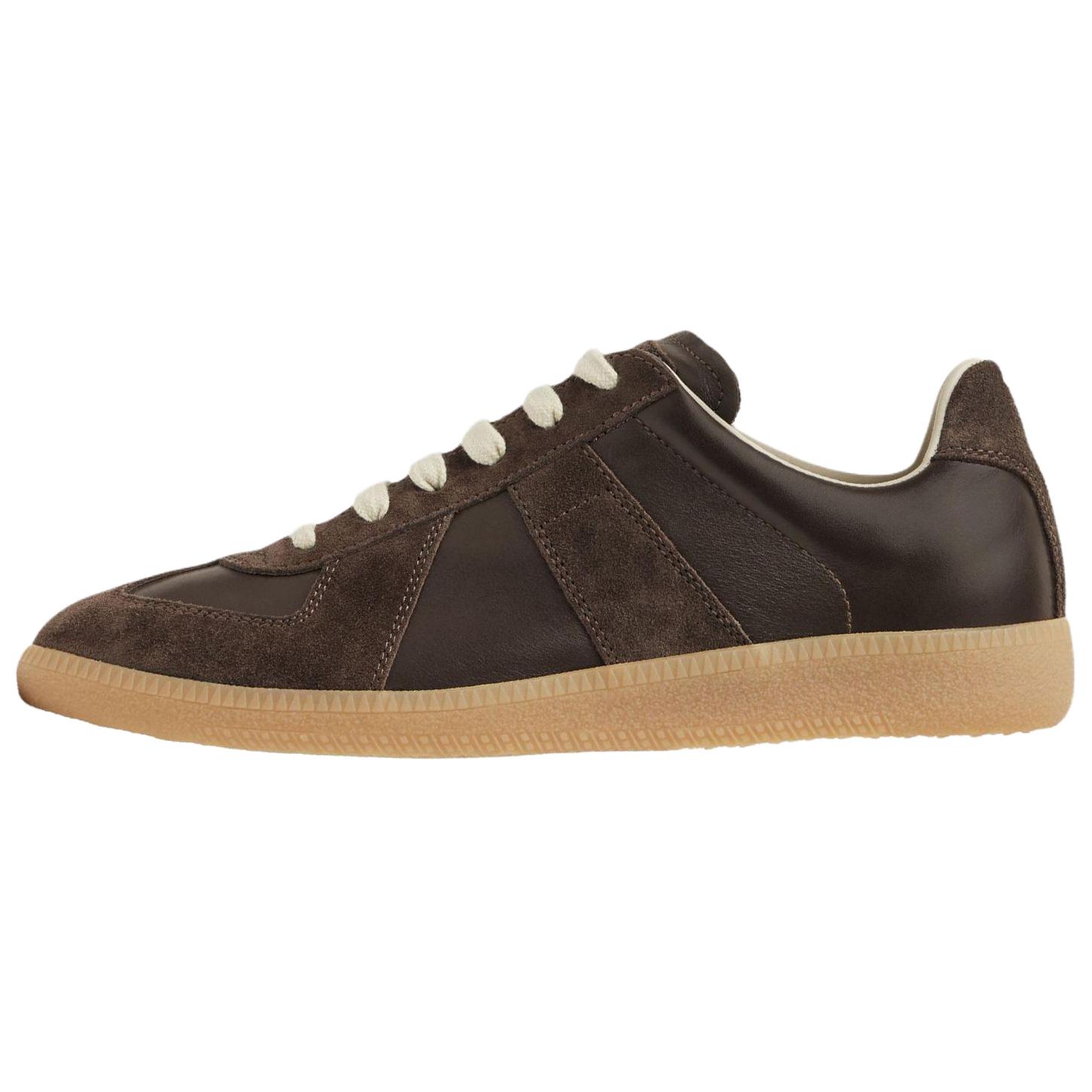 Женские кеды Maison Margiela 3cm (коричневые)
