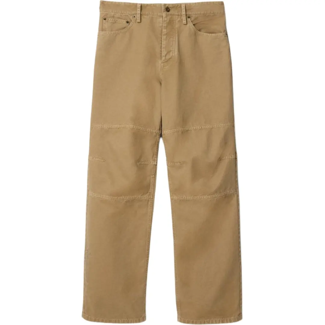 Burberry Ekd Embroidered Wide-Leg Trousers