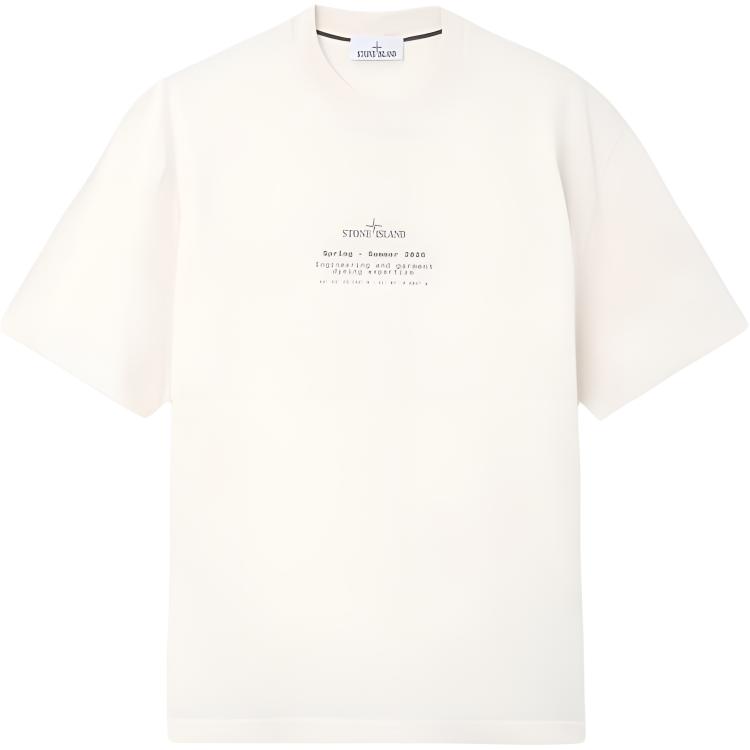 Футболка STONE STONE ISLAND SS26 logoT (бежевая)