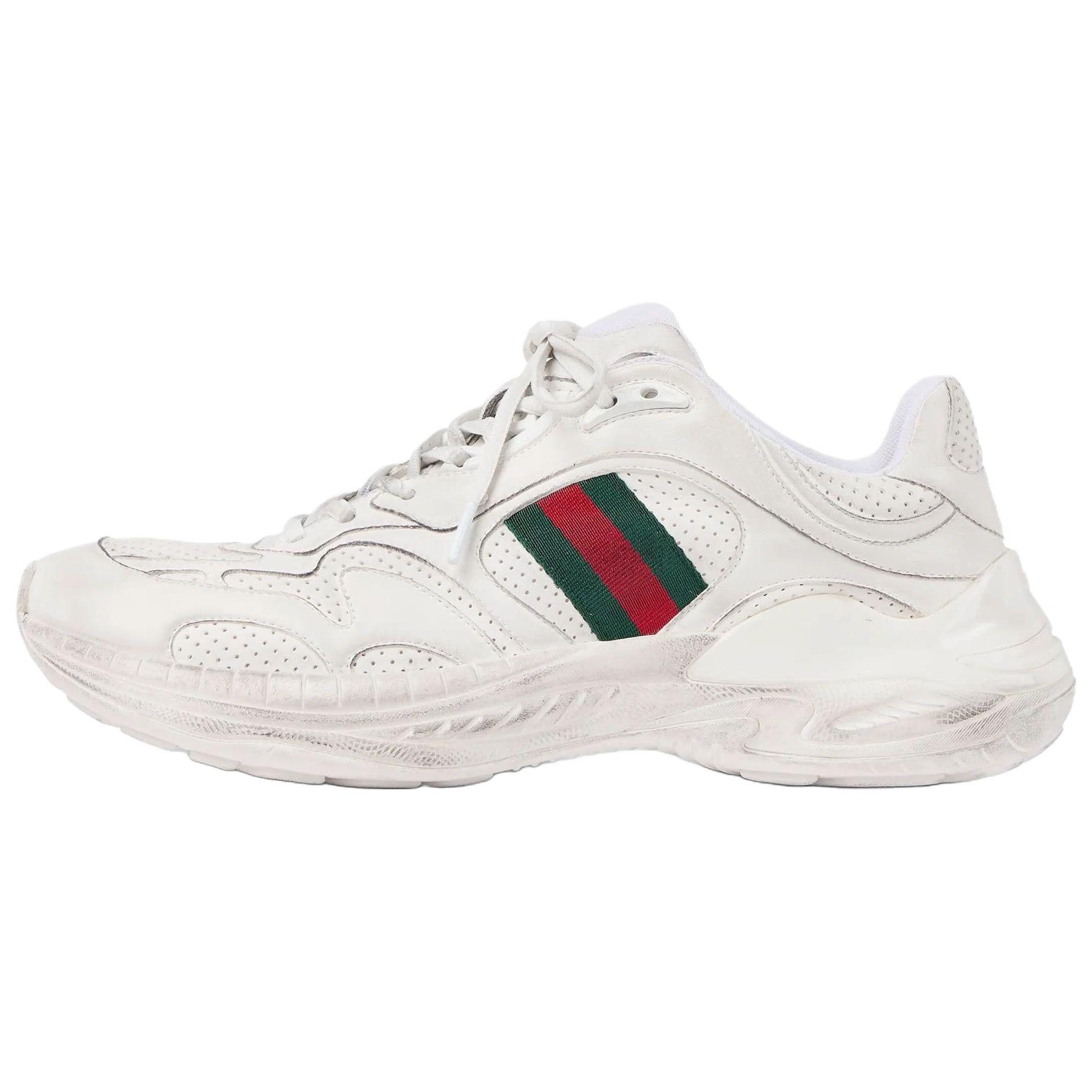 Мужские кроссовки Gucci 2.0 GG 5cm (белые)