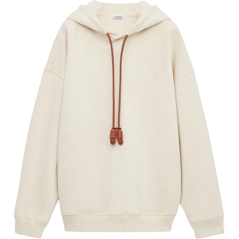 Мужское худи LOEWE Embroidered Hoodie (серое)