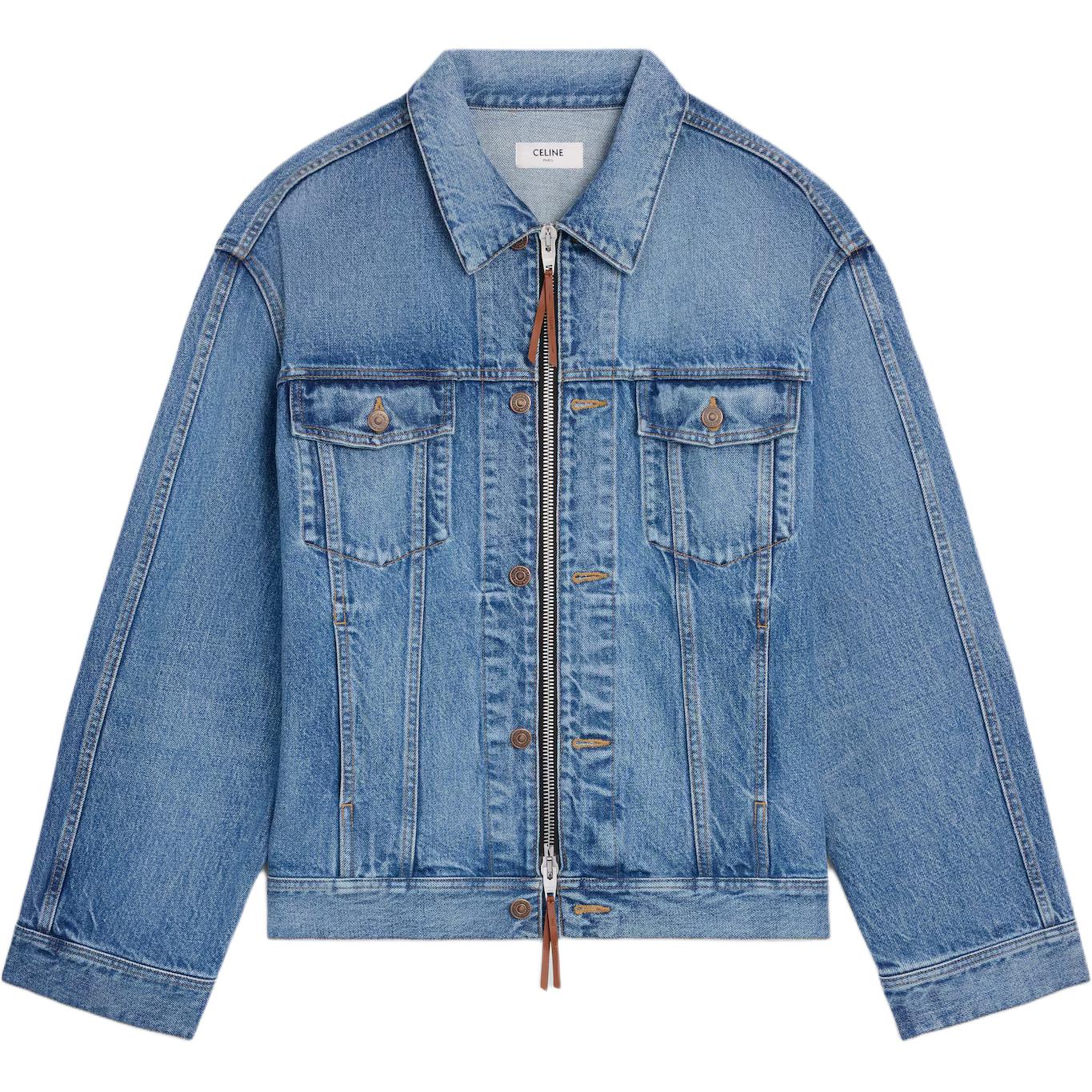Мужская куртка CELINE Denim Jacket (синяя)