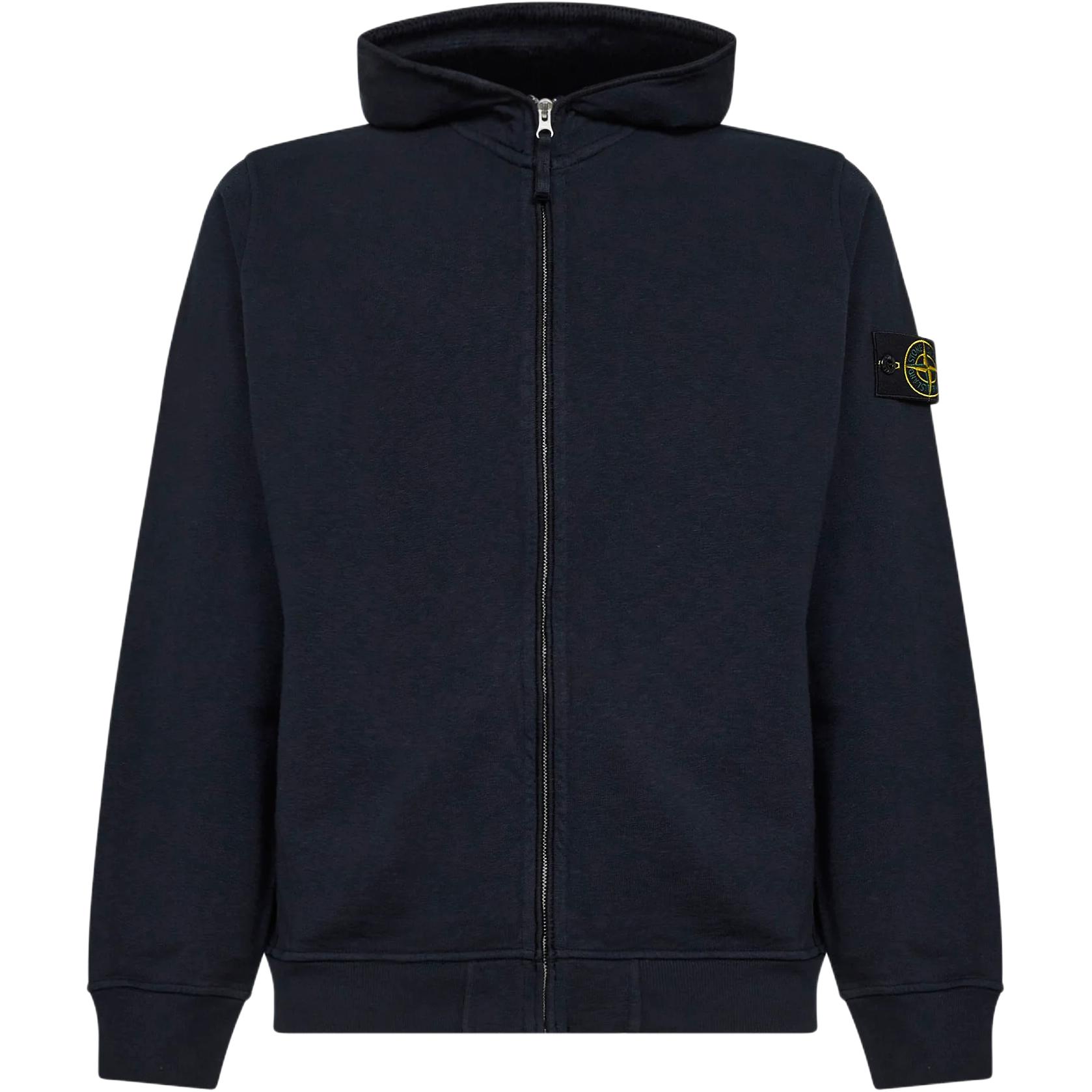 Мужское худи STONE ISLAND Logo (черное)