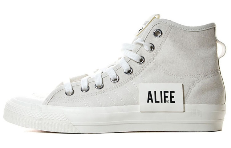 Кеды adidas ALIFE Hi Rf (серо-белые) — фото 2