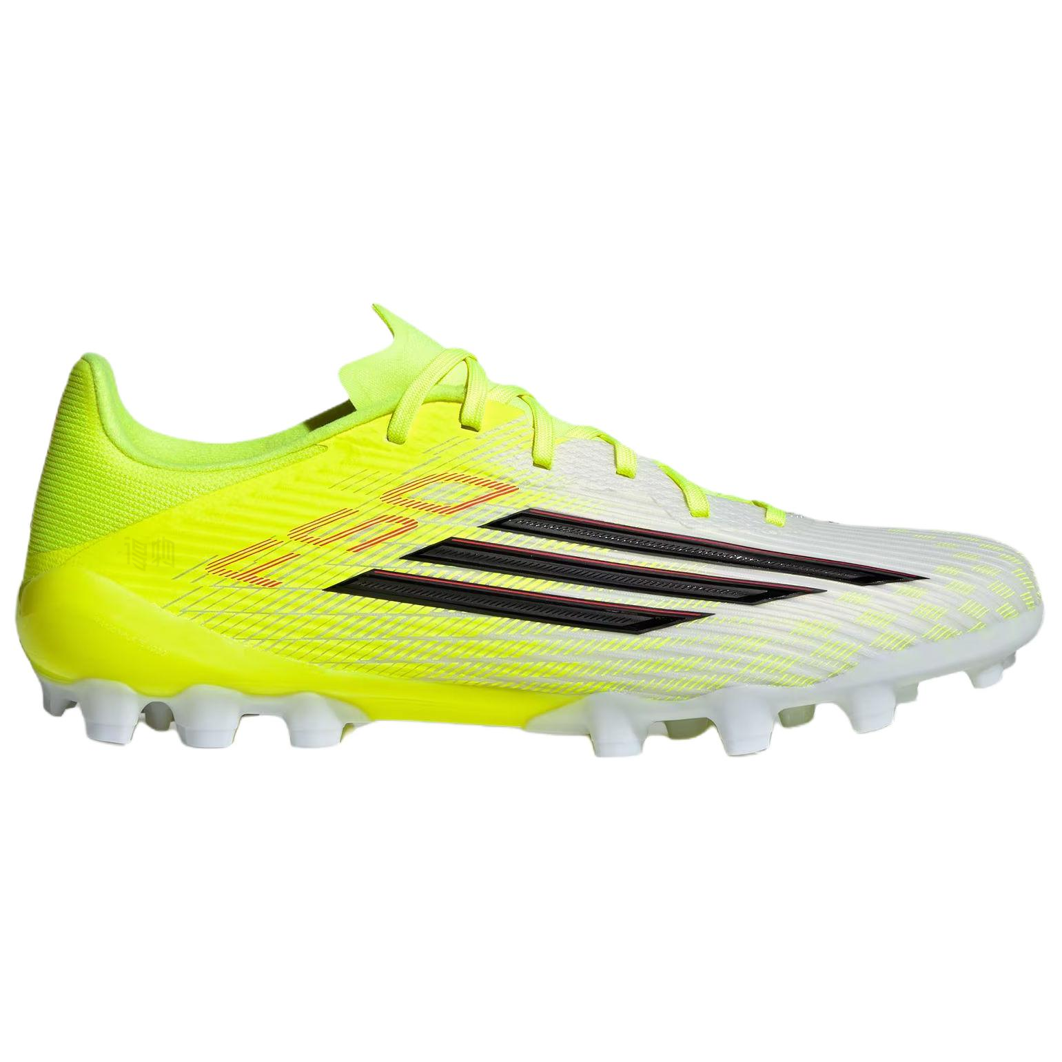 Футбольные бутсы adidas F50 League 2G/3G AG (неоново-желтые) — фото 2