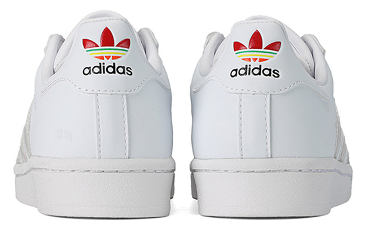 Кеды adidas originals (бело-красно-черные) — фото 4