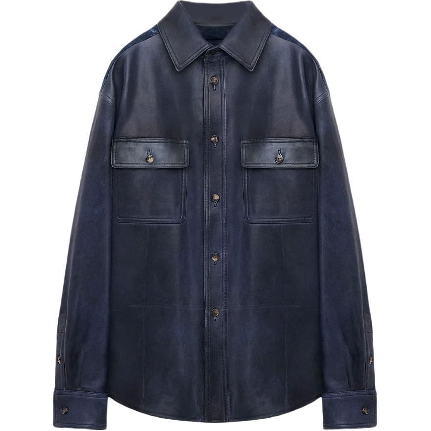 Мужская куртка LOEWE H526Y31L53-5110 (синяя)