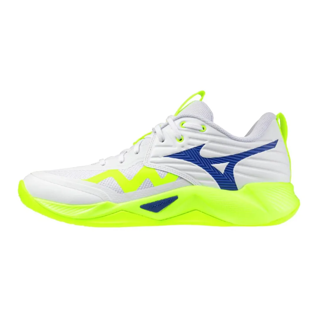 Mizuno WAVE MOMENTUM PRO Leather Volleyball Shoes Unisex White Green