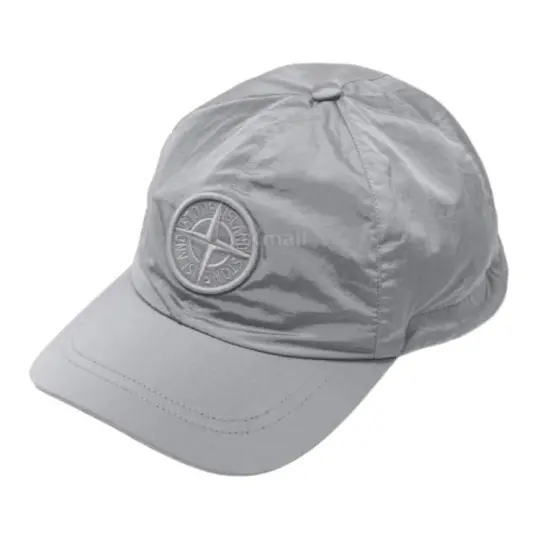 STONE ISLAND Nylon Baseball Caps Men's Pearl Gray