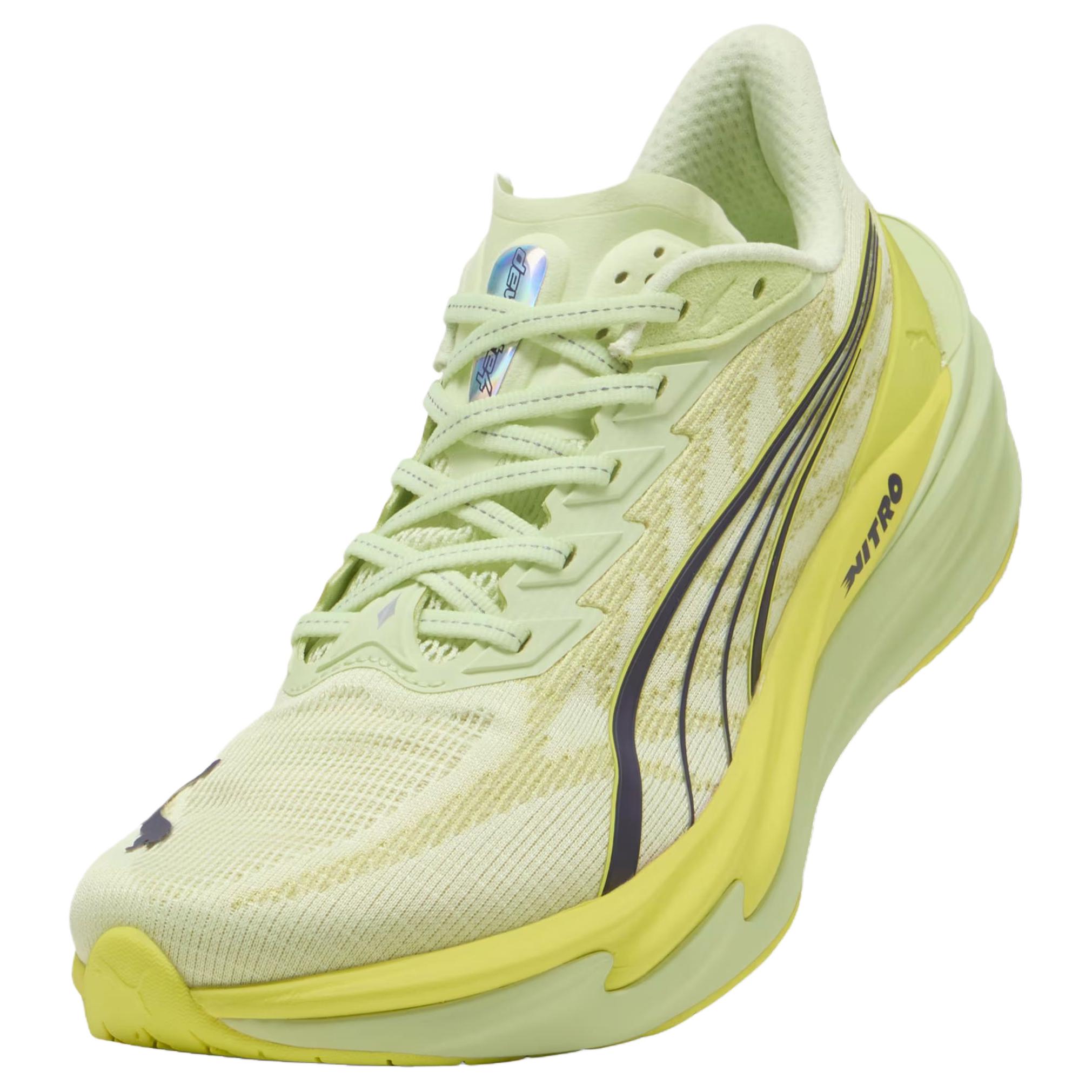 Мужские кроссовки PUMA deviate nitro 4 (зеленые) — Зелёный — фото 4