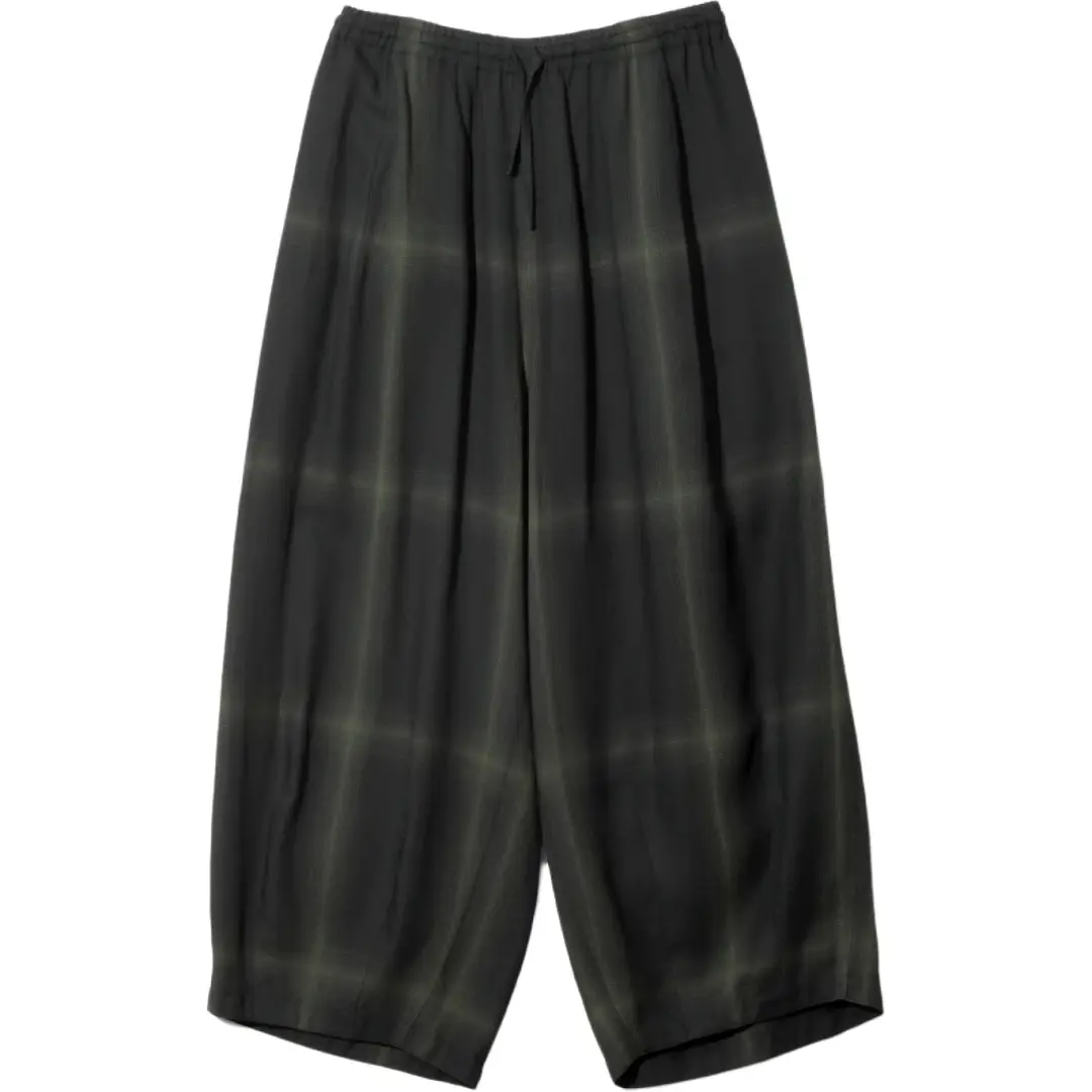 Needles SS26 H.D. Pant Rayon Plaid Casual Pants Unisex
