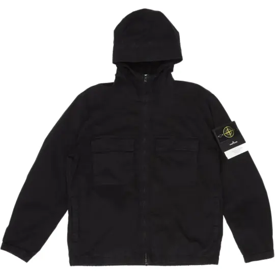 STONE ISLAND однотонная мужская куртка с капюшоном и логотипом на молнии с длинными рукавами