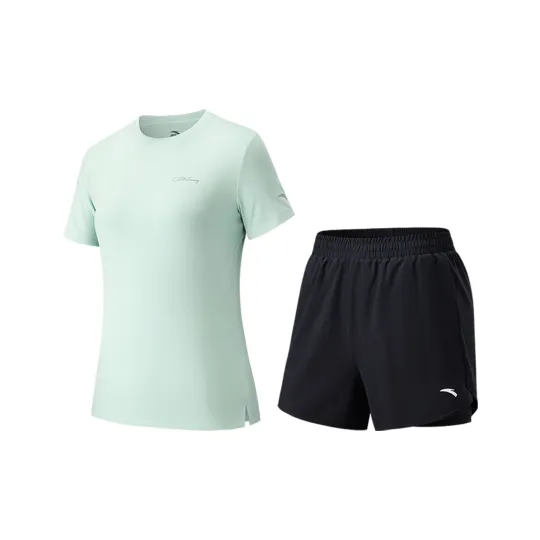 Anta Fitness Set Women's Light Cloud Green/Basic Black
