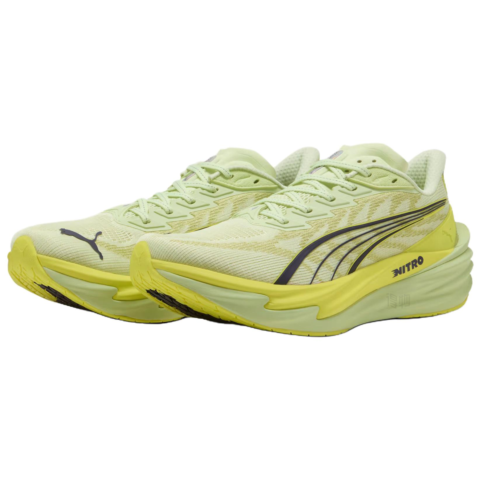 Мужские кроссовки PUMA deviate nitro 4 (зеленые) — Зелёный — фото 3