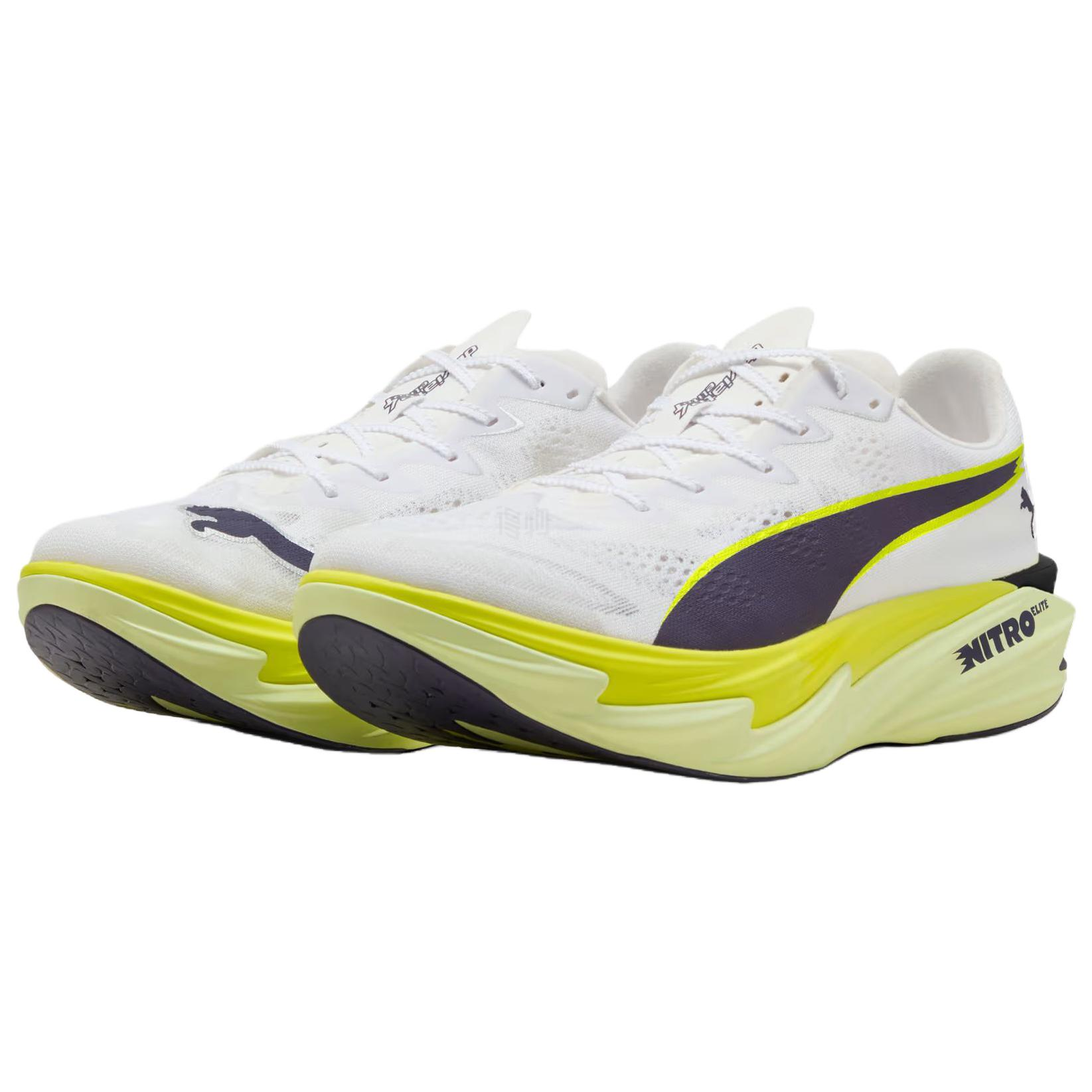Мужские кроссовки PUMA deviate nitro 4 Elite (белые) — Белый — фото 3