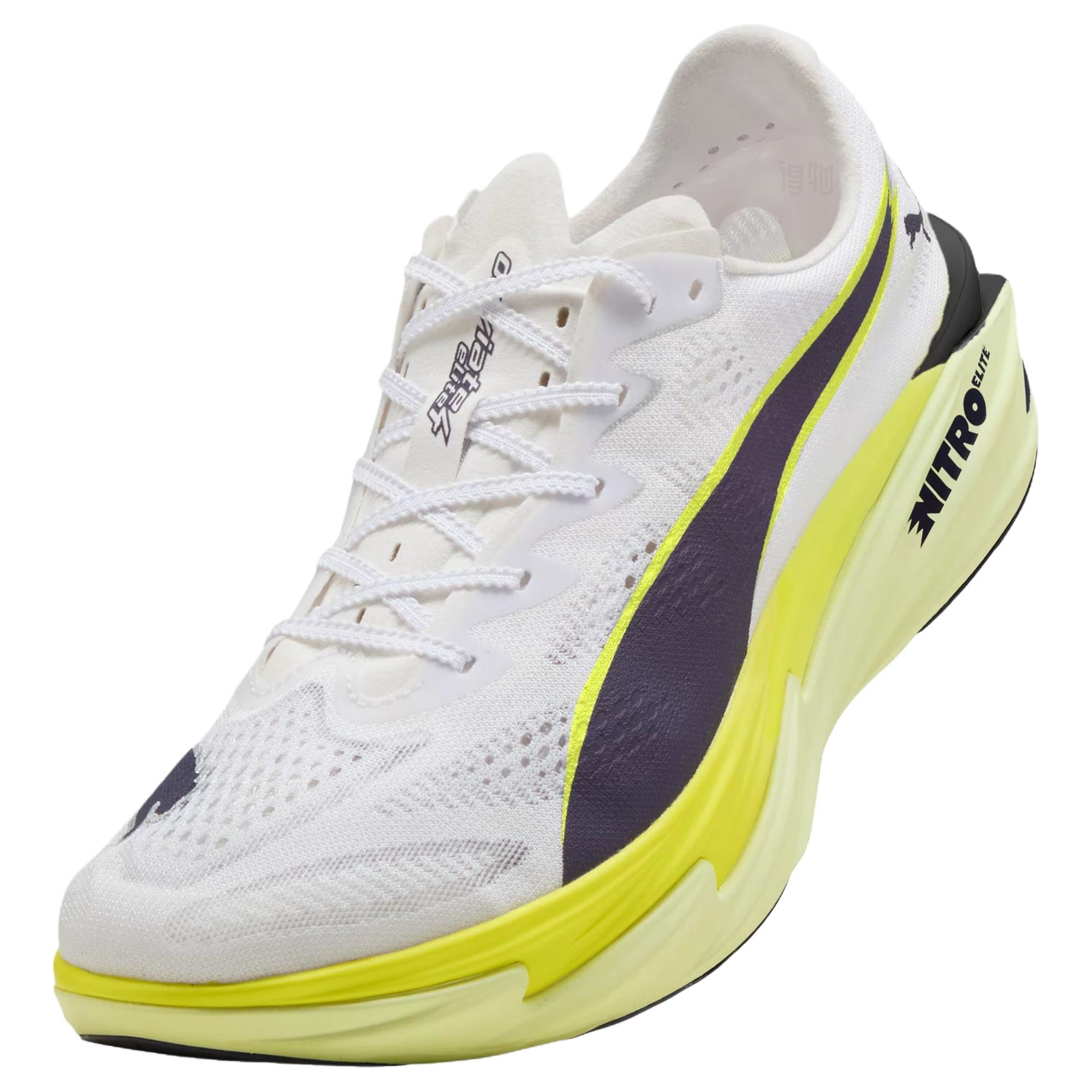 Мужские кроссовки PUMA deviate nitro 4 Elite (белые) — Белый — фото 4