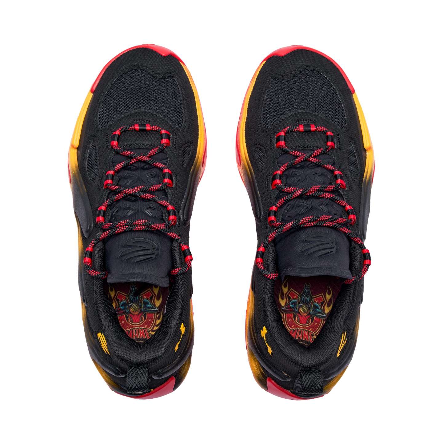 Кроссовки Under Armour Curry 13 AP (красно-желтые) — фото 4