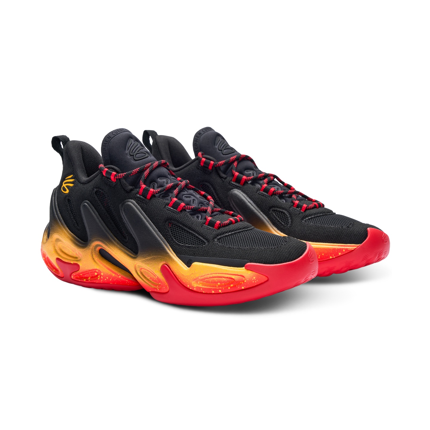 Кроссовки Under Armour Curry 13 AP (красно-желтые) — фото 3
