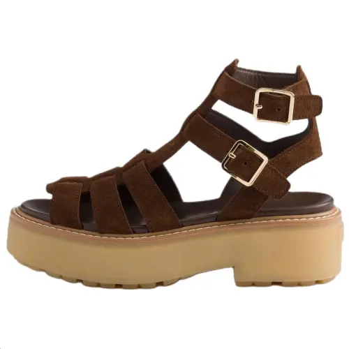 PRADA Roman Sandals 5.5cm Women's Cocoa Brown