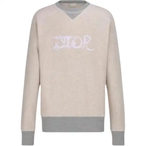 DIOR Sweaters Men's Umber Crew Neck Moderate Other