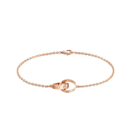 CARTIER LOVE 18K Gold Bracelets Unisex Rose Gold
