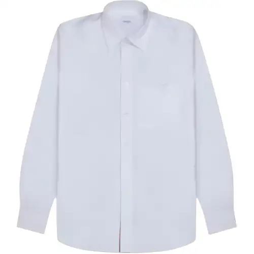 Burberry Shirts Men's Light Gray Blue Moderate Straight Fit