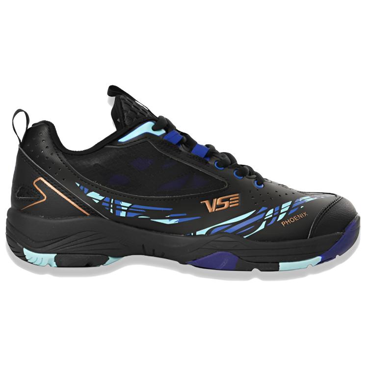 WEICHEN VS Cushioning Support Abrasion Resistant Breathable Slip Resistant Low top Badminton Shoes Unisex Black