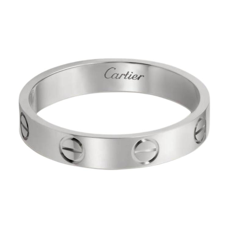 Карта карьера интерьер LOVE серия классика классический Кольцо из 18-каратного золота с винтом шириной 3,6 мм. мужские и женские фасон унисекс для влюбленной пары стиль белый золотой