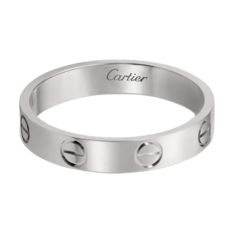 Cartier 10's 18kt White Gold Mini Love Ring