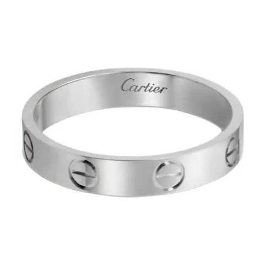 Cartier 10's 18kt White Gold Mini Love Ring