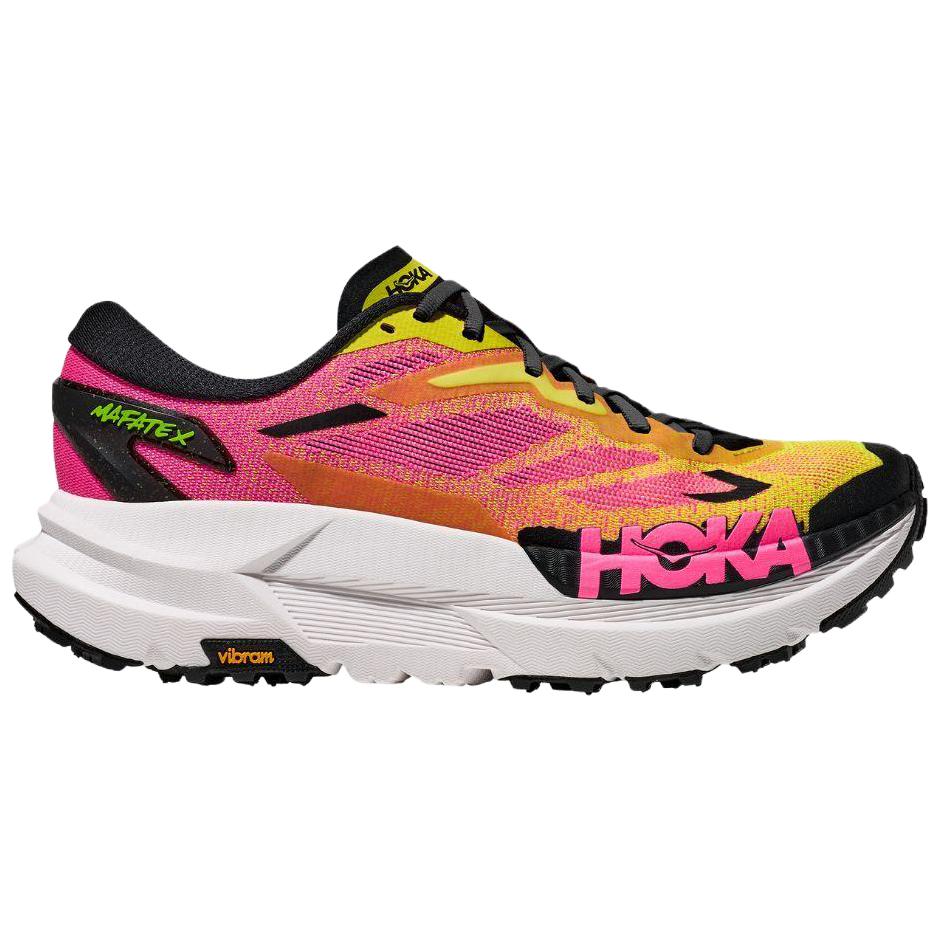 HOKA ONE ONE Mafate X Running Shoes Women’s Yellow Pink
