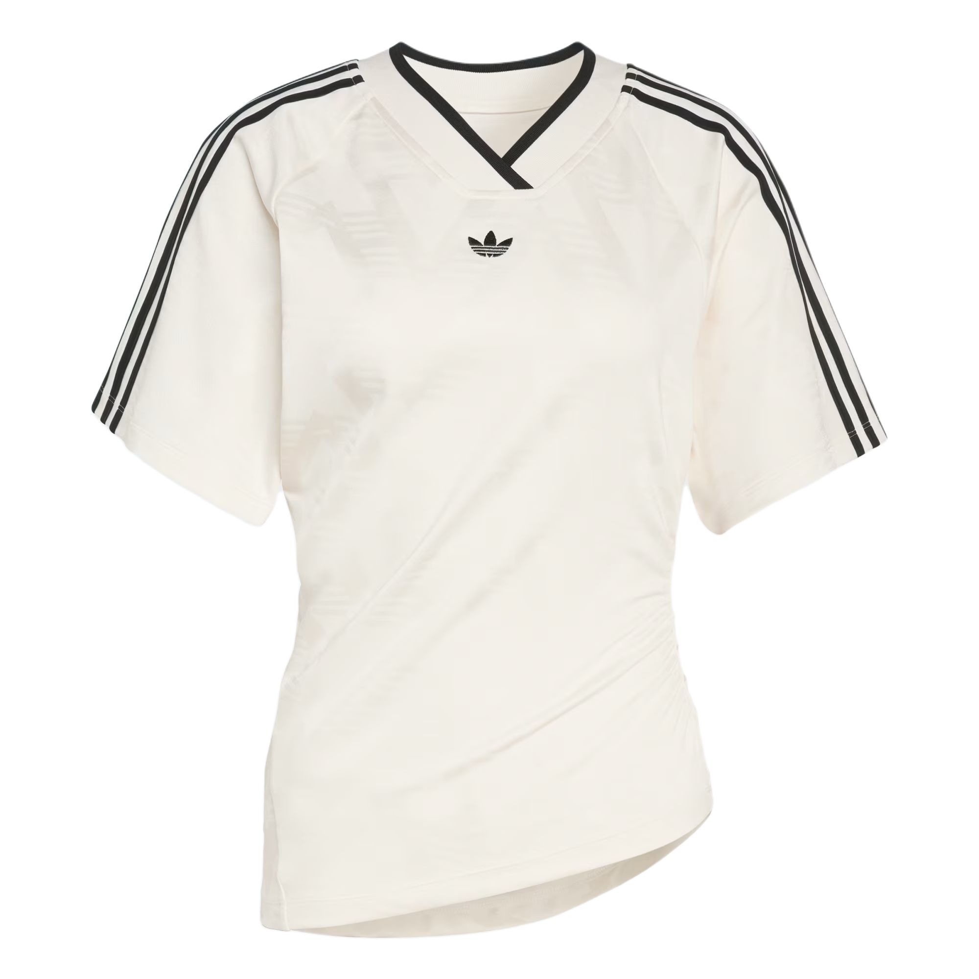 Женская футболка adidas originals ROUCHED FOOTBALL JERSEY (черная)