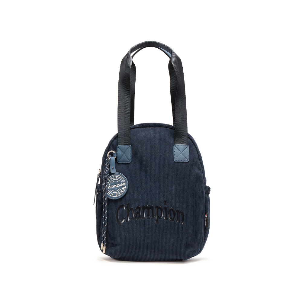 Сумка Champion SS26 Retro Corduroy Shoulder Bag (сине-коричневая)
