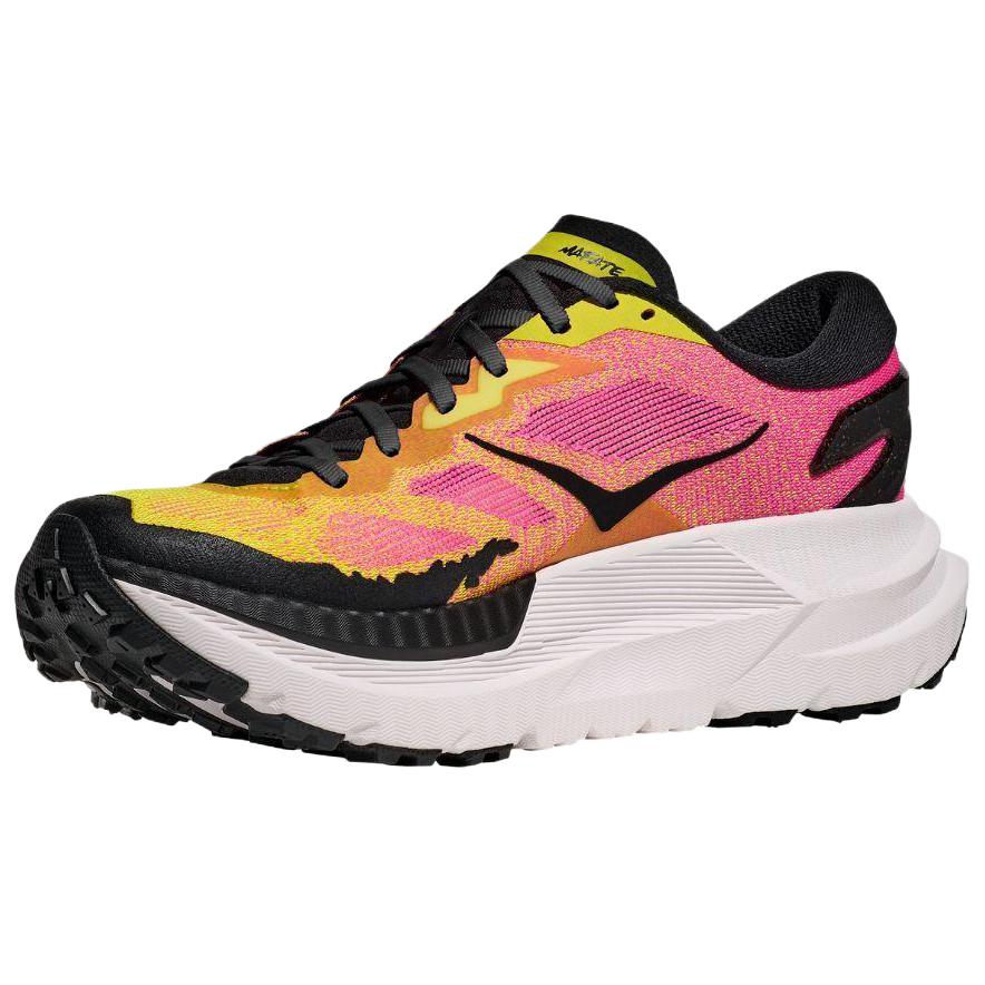 HOKA ONE ONE Mafate X Running Shoes Women’s Yellow Pink