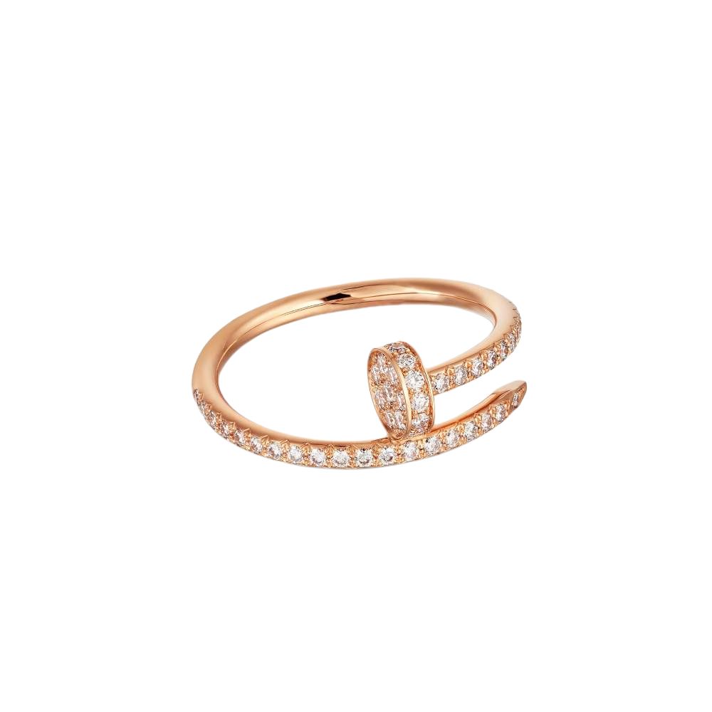 Cartier 1990 2000s 18K Yellow Gold Juste Un Clou Diamond Ring