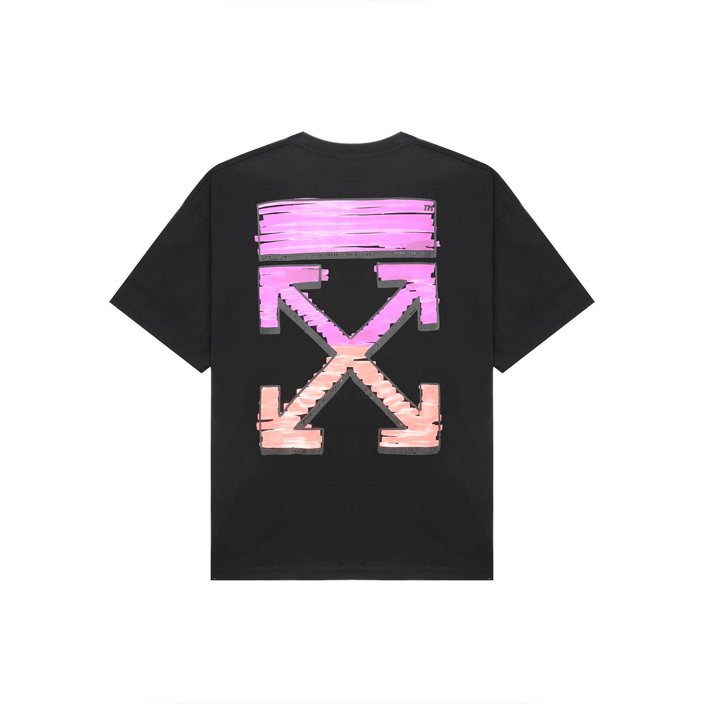 Футболка OFF-WHITE Градиентные стрелы (черная)