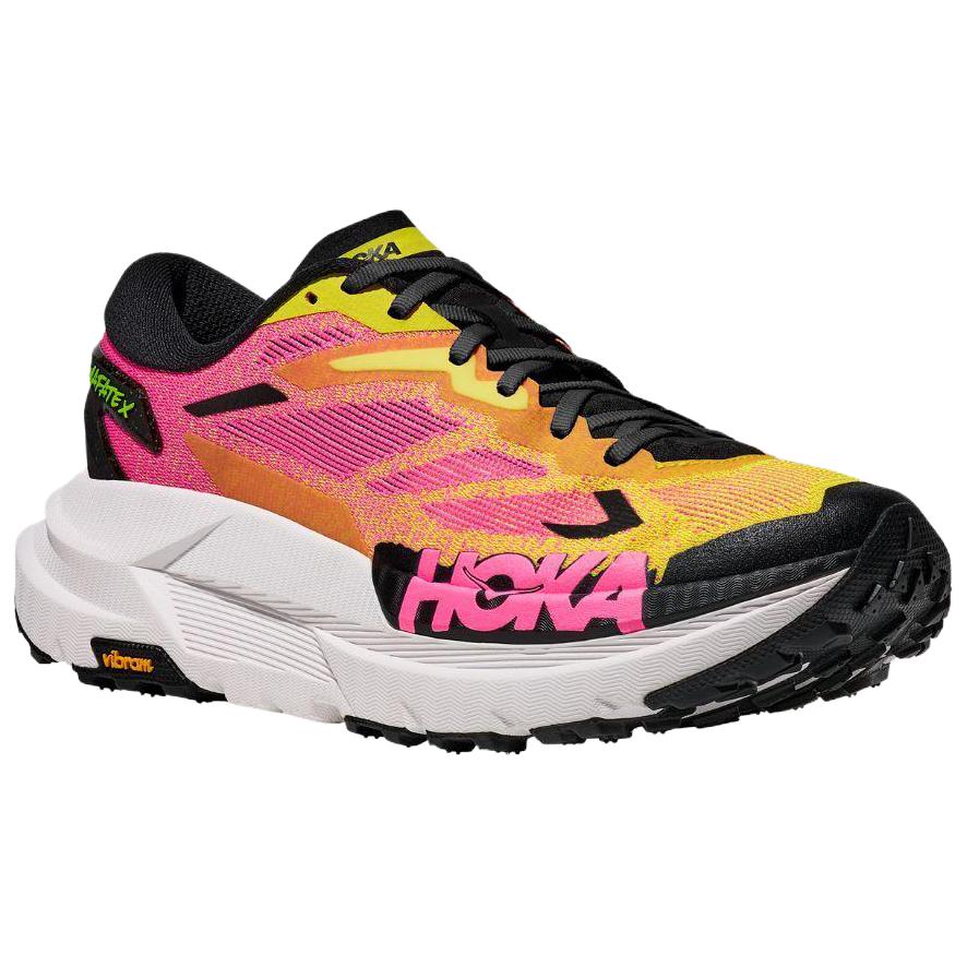 HOKA ONE ONE Mafate X Running Shoes Women’s Yellow Pink