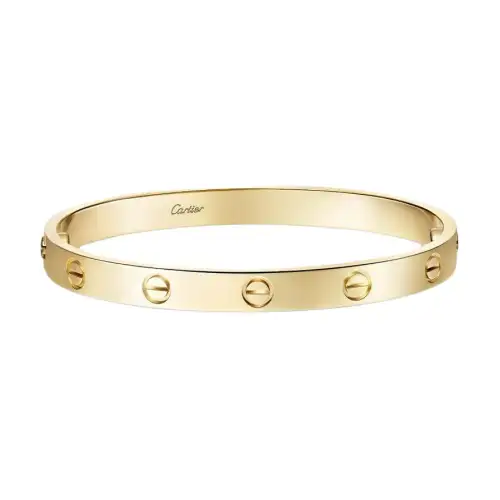 Cartier, classic golden bracelet for men and women, 6.1mm, 750 sample gold, for beloved