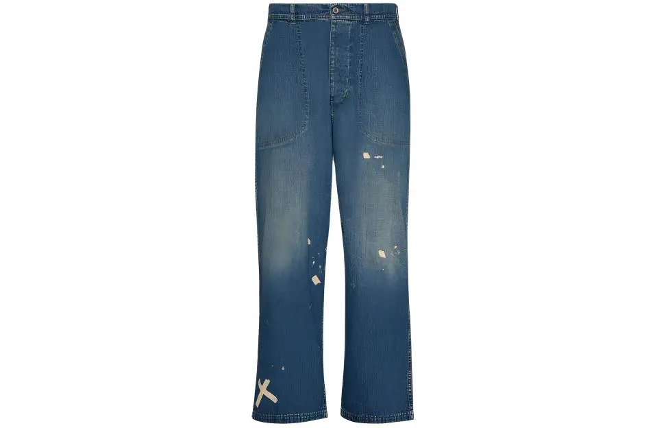Maison Margiela Distressed Straight Leg Jeans