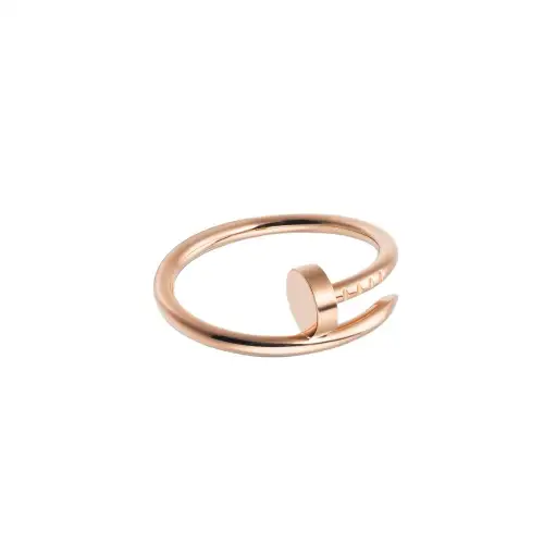 CARTIER JUSTE UN CLOU 18K Gold Rings Unisex Rose Gold