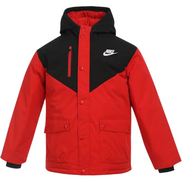 Детский пуховик Nike FW25 (красный)