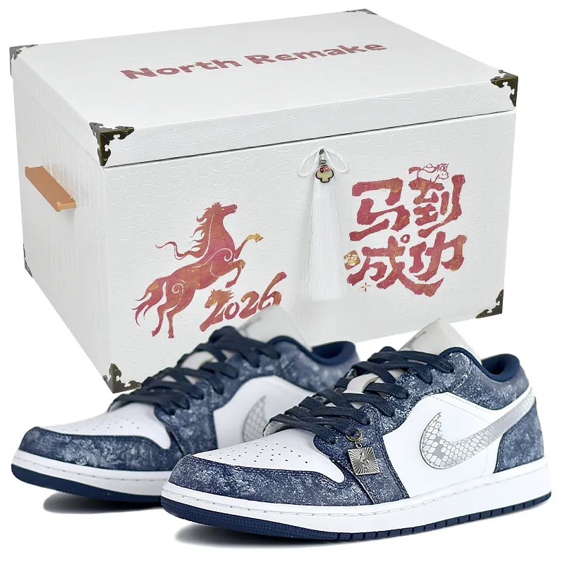 Jordan Air Jordan 1 Low top Vintage Basketball Shoes Men's Blue White