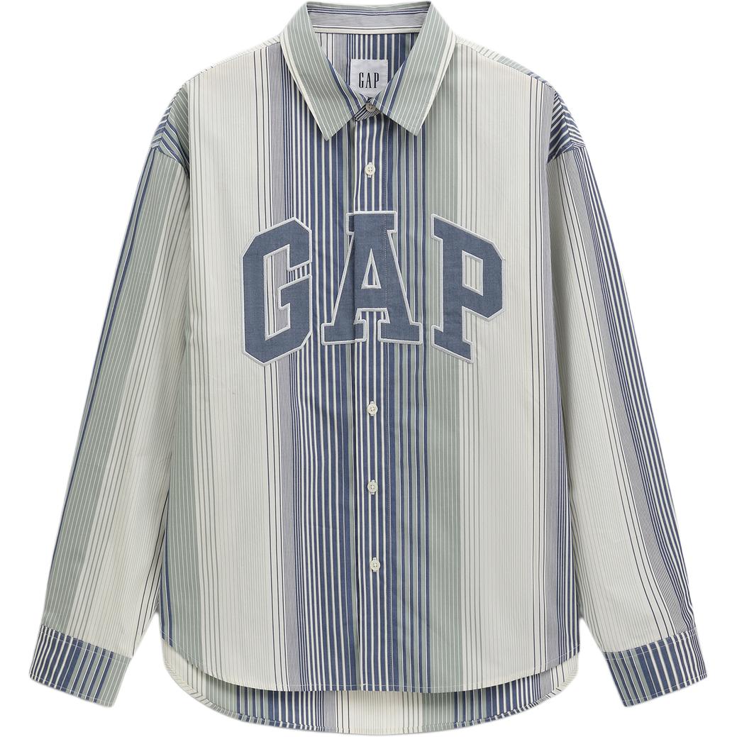 Рубашка GAP logo (сине-белая)