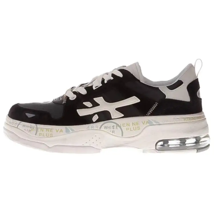 PREMIATA Draked Leather Low top Casual Shoes Women's Black