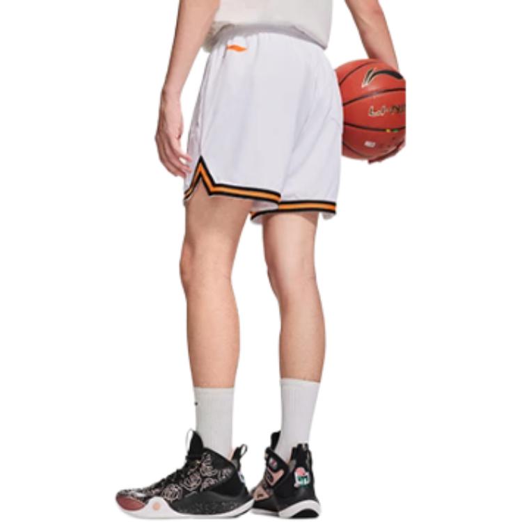 Li Ning Sports Basketball Collection Basketball Shorts Men’s White