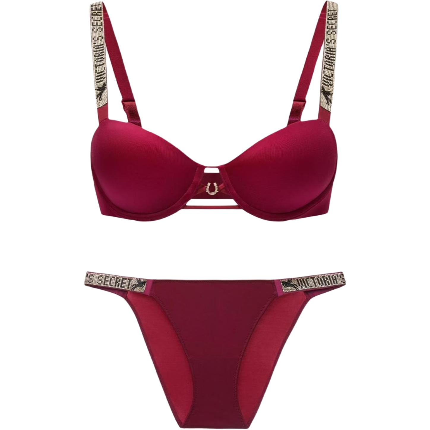 Женский комплект белья Victoria's Secret Very Sexy (красный)