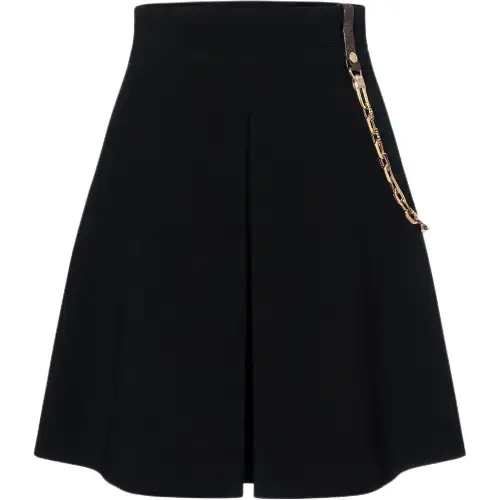 LOUIS VUITTON Chain Detail A Line Mini Skirt