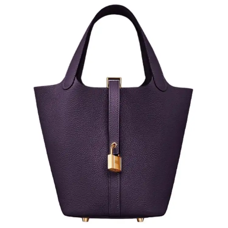 HERMES Picotin Lock Maurice Bullock Leather Basket Bag, Bucket Bag, Handbag 18 Women's