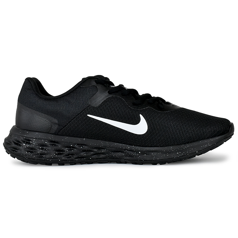 Nike REVOLUTION 6 Cushioning Breathable Lightweight Low top Running Shoes Unisex Black