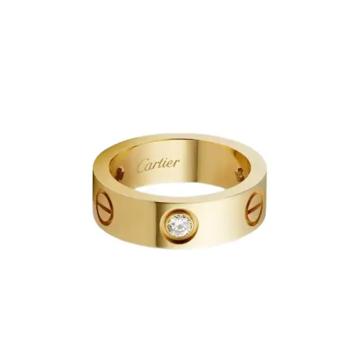 Cartier 18K Yellow Gold Diamond Love Ring